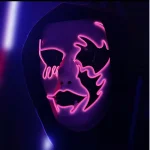 نقاب ال ای دی طرح اشکی