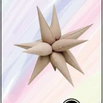 بادکنک فویلی طرح ستاره یخی