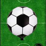 بادکنک فویلی طرح توپ فوتبال گرد