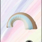 بادکنک فویلی طرح رنگین کمان آبی