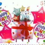 بادکنک 5 تکه گیفت و کیک