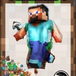 بادکنک فویلی طرح ماین کرافت