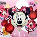 بادکنک 5 تکه مینی موس قرمز