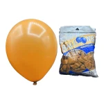 بادکنک لاتکس12 اینچ اورنج هرمس برند بالونز