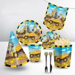 پک 60 عددی تم تولد ماشین های راهسازی