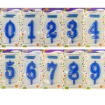 شمع عدد آبی