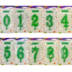 شمع عدد سبز