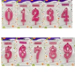 شمع عدد سرخابی