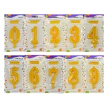 شمع عدد زرد