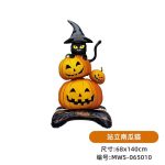 بادکنک هالوین طرح کدو گربه