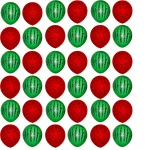 بادکنک  طرح هندوانه شب یلدا مجموعه 100 عددی