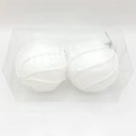 گوی سفید اکلیلی 2 عددی بزرگ (8 سانت)