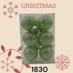 اویز گوی کریسمس  6 عددی - شش رنگ - Image 2