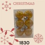 اویز گوی کریسمس  6 عددی - شش رنگ - Image 3