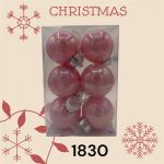 اویز گوی کریسمس  6 عددی - شش رنگ - Image 4