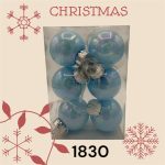 اویز گوی کریسمس  6 عددی - شش رنگ - Image 6