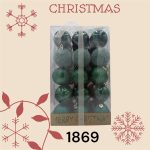 اویز گوی کریسمس  30  عددی لاکچری