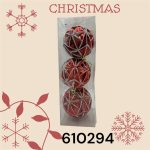 اویز گوی کریسمس  3 عددی